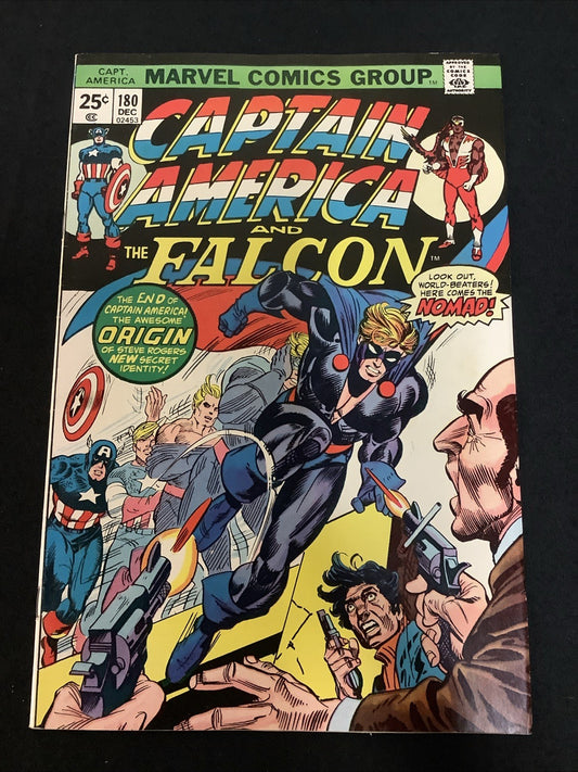 Captain America #180 (Marvel Comics December 1974) VF (8.0) Debut Of Nomad!