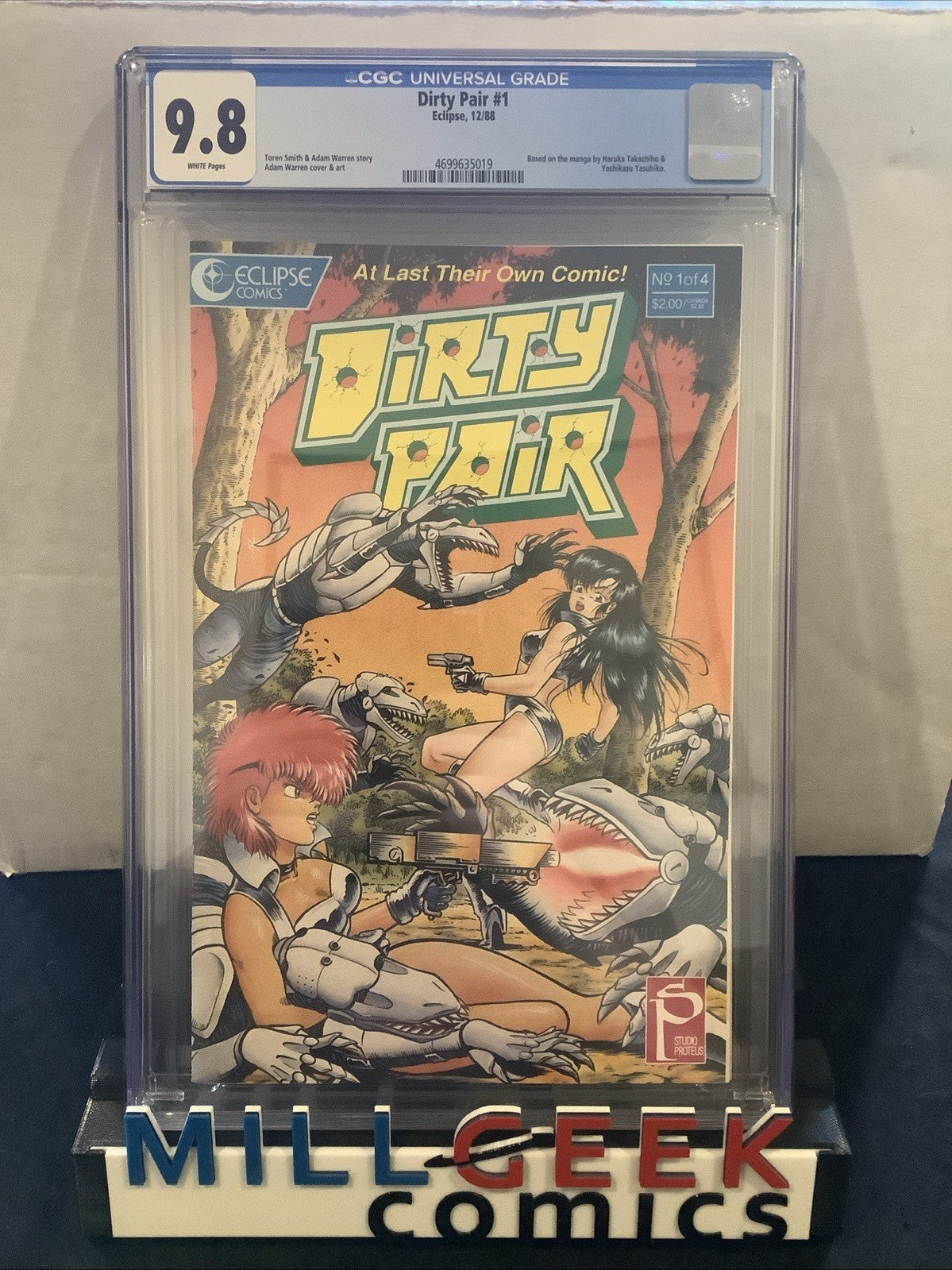 Dirty Pair #1, CGC Graded 9.8, Adam Warren/Haruka Takachiho/Yoshikazu Yasuhiko