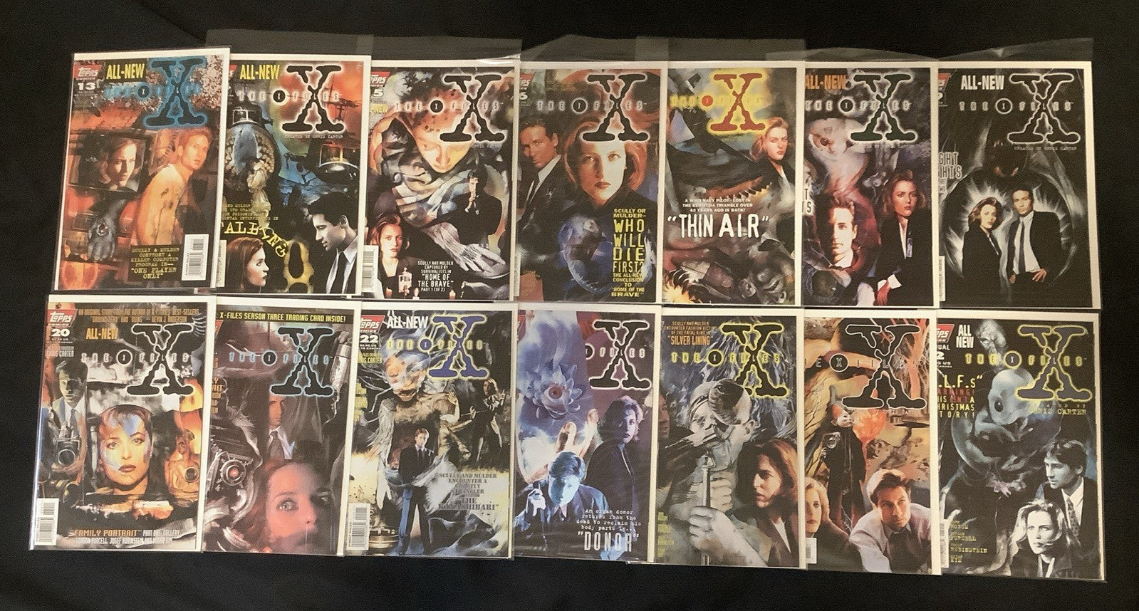 The X-Files #0-24 + Annuals #1-2 Comic Lot, Topps, #1 Numbered Variant, See Pics