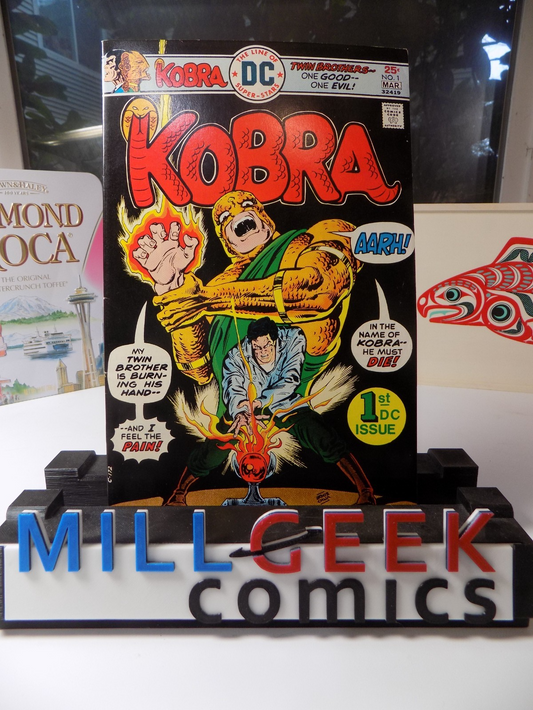 Kobra #1 DC Comic March 1976 Very Fine+