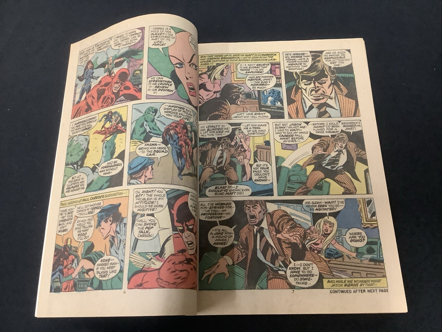 Daredevil #107 (Marvel Comics January 1974) VF+ (8.5) Captain Marvel Team-Up