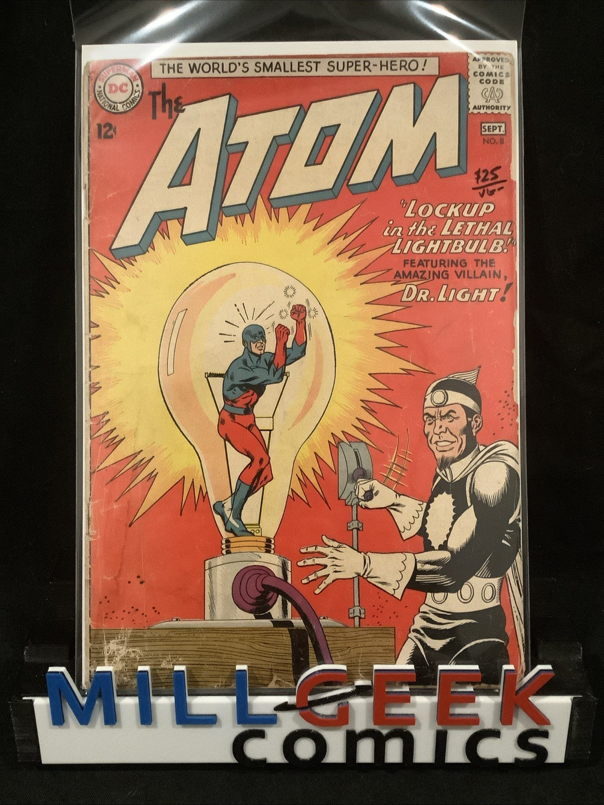 The Atom #8 (DC Comics August-September 1963) VG- (3.5) Gil Kane/Gardner Fox