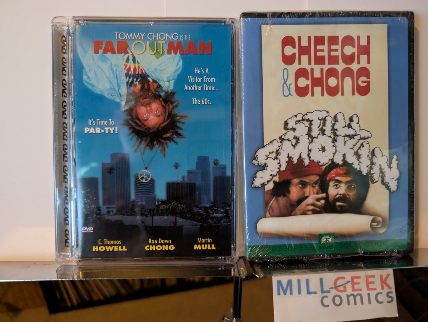 Cheech & Chong Still Smokin / Tommy Chong Far Out Man, 2 Movie lot (DVD) -JD