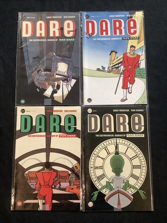 Dare #1-4 Complete Comic Set, Fantagraphics Books, Grant Morrison, 1992
