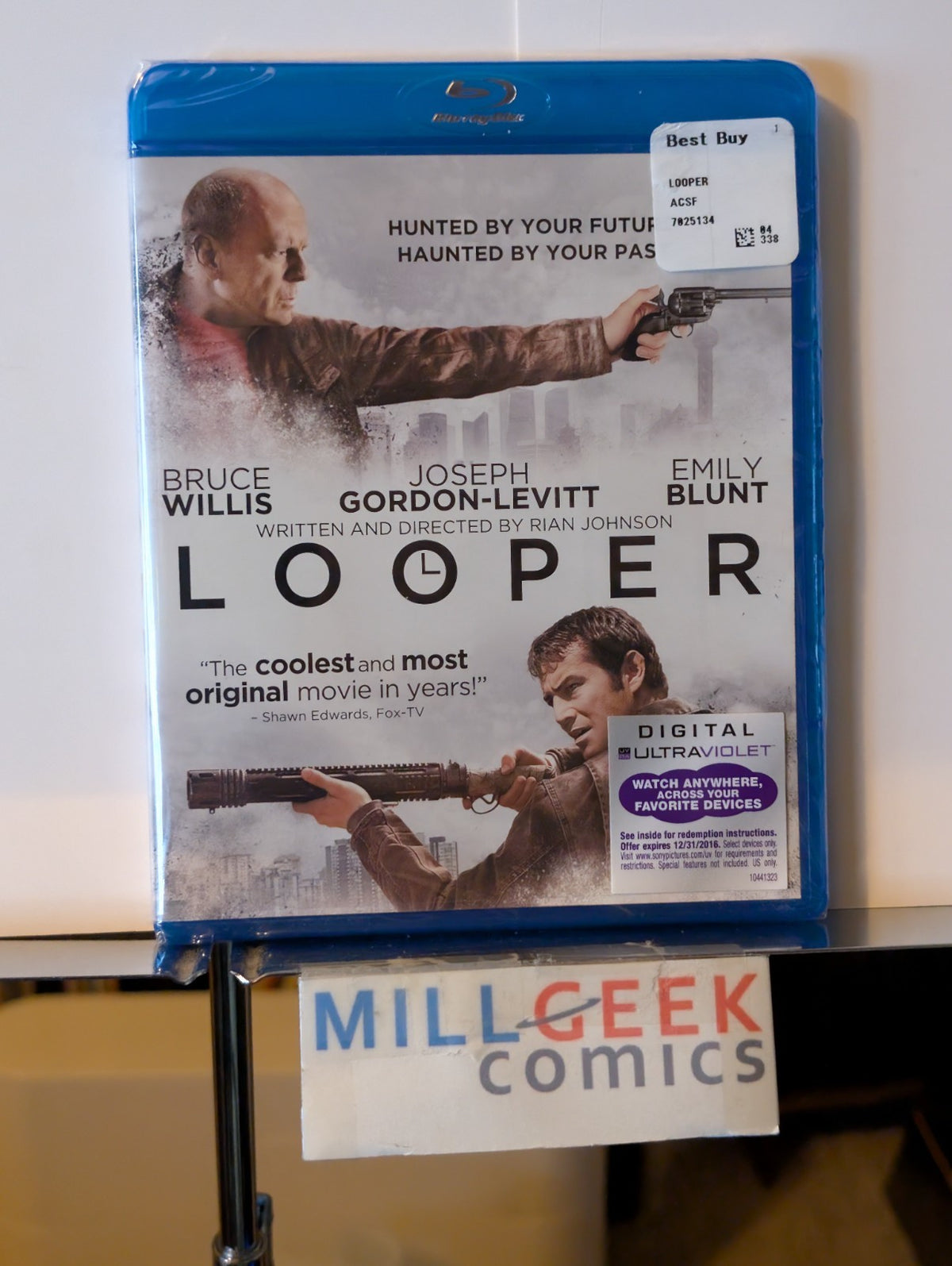 Looper - Bruce Willis & Joseph Gordon-Levitt (Blu-ray, 2012) -JD