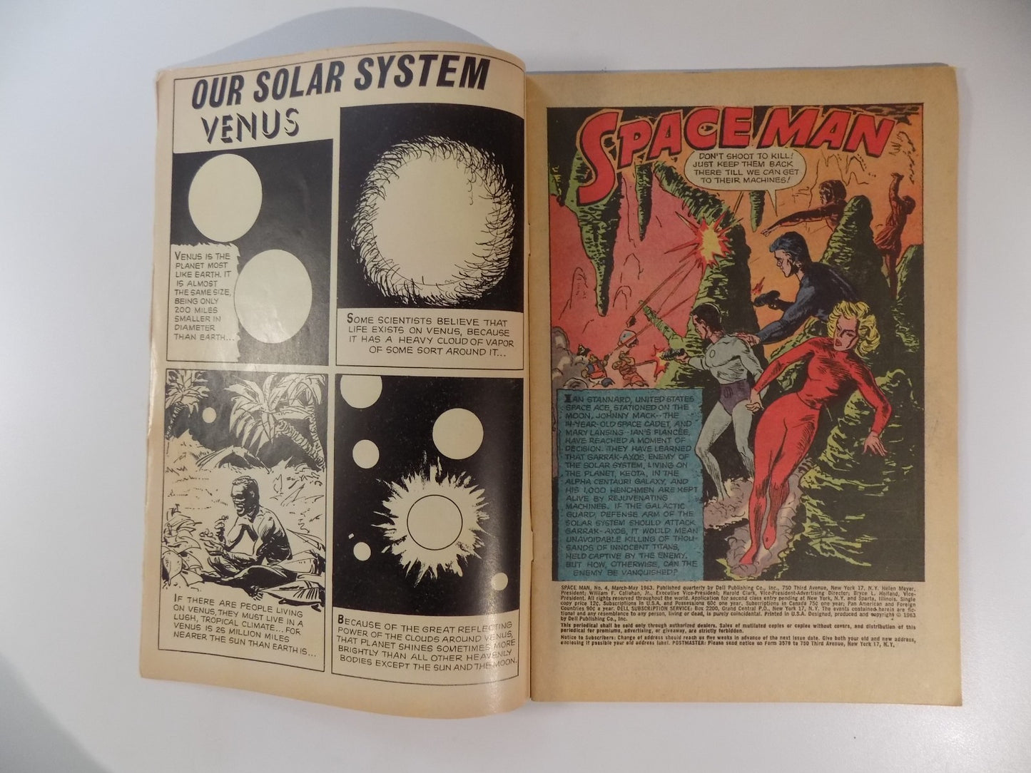 Space Man #4 Dell Comic March-May 1963 Fine