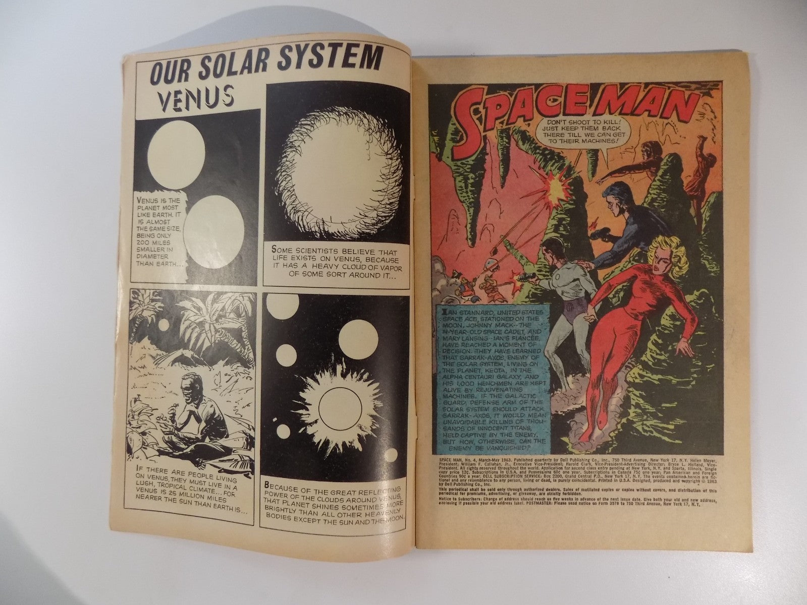 Space Man #4 Dell Comic March-May 1963 Fine