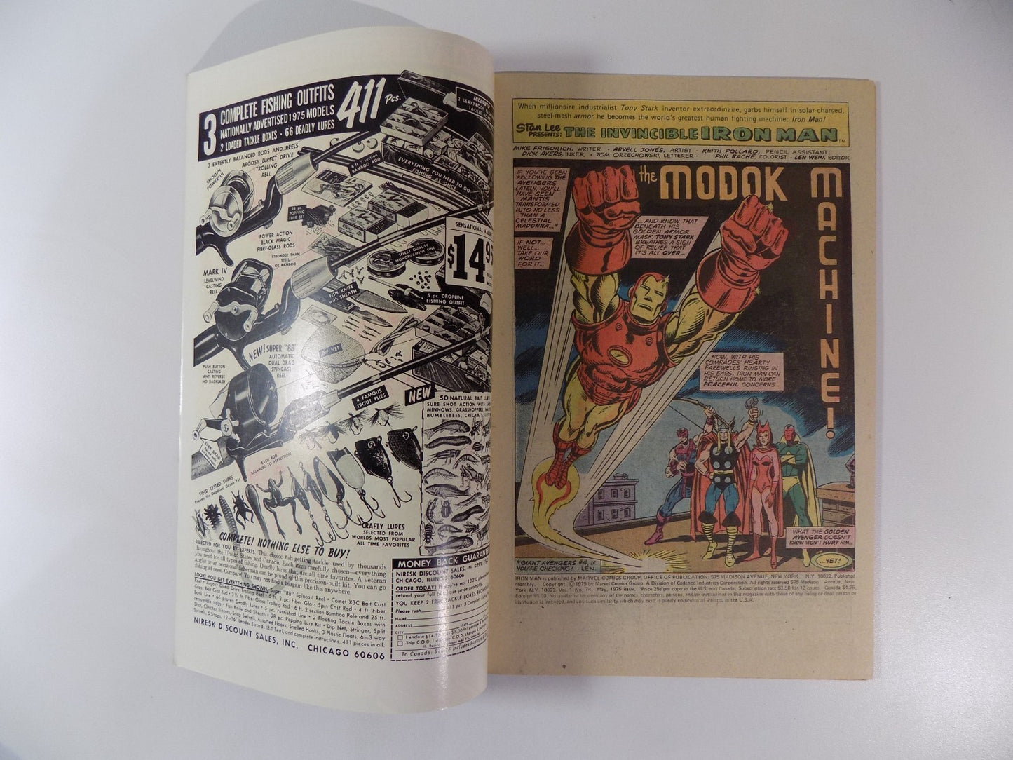 Iron Man #74 Marvel Comic May 1975 Very Fine/Near Mint