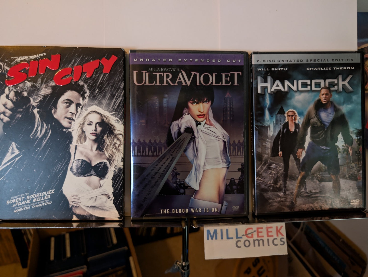 Sin City / UltraViolet / Hancock, 3 Action Movie Set (DVD) -JD