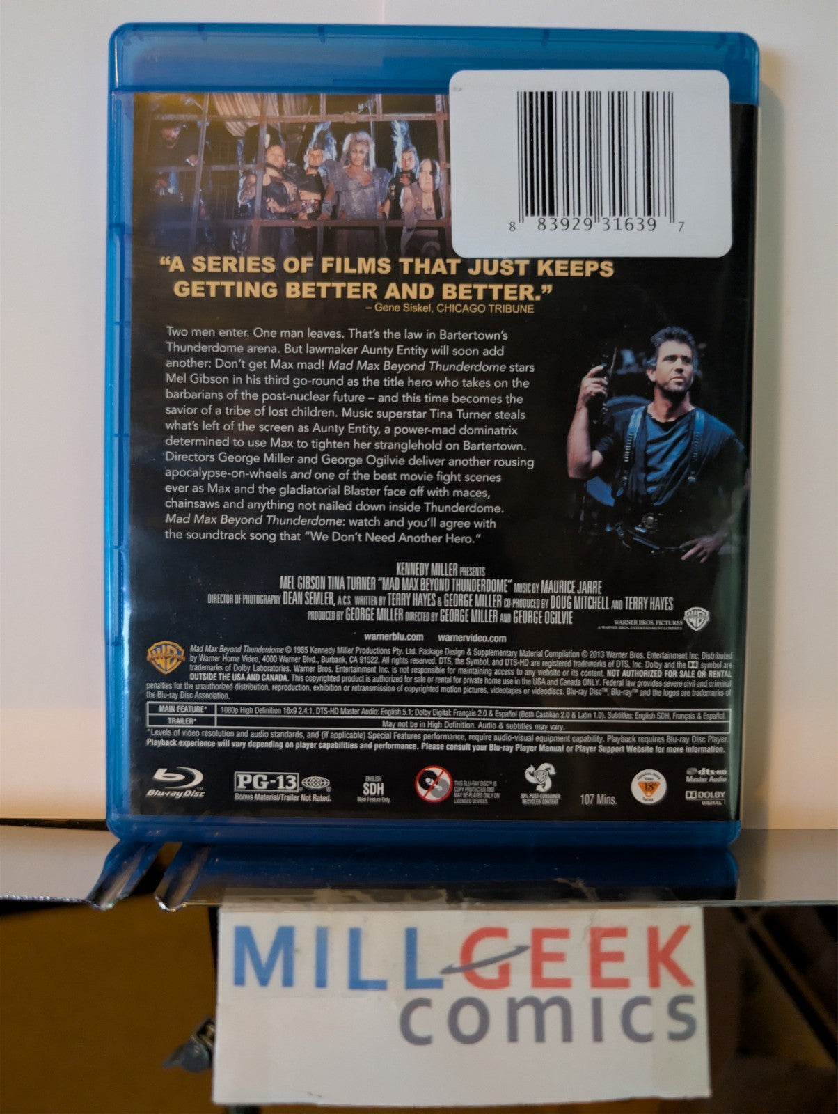 Mad Max / The Road Warrior / Mad Max Beyond Thunderdome, 3 Movies (Blu-Ray)-JD