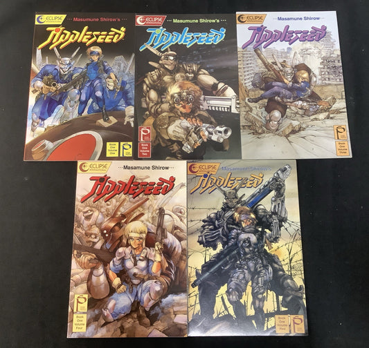 Appleseed Bundle: Vol.1 #1-5, Vol.2 #1-5, Vol.3 #1-5, Vol. #1-2, 17 Comics Total