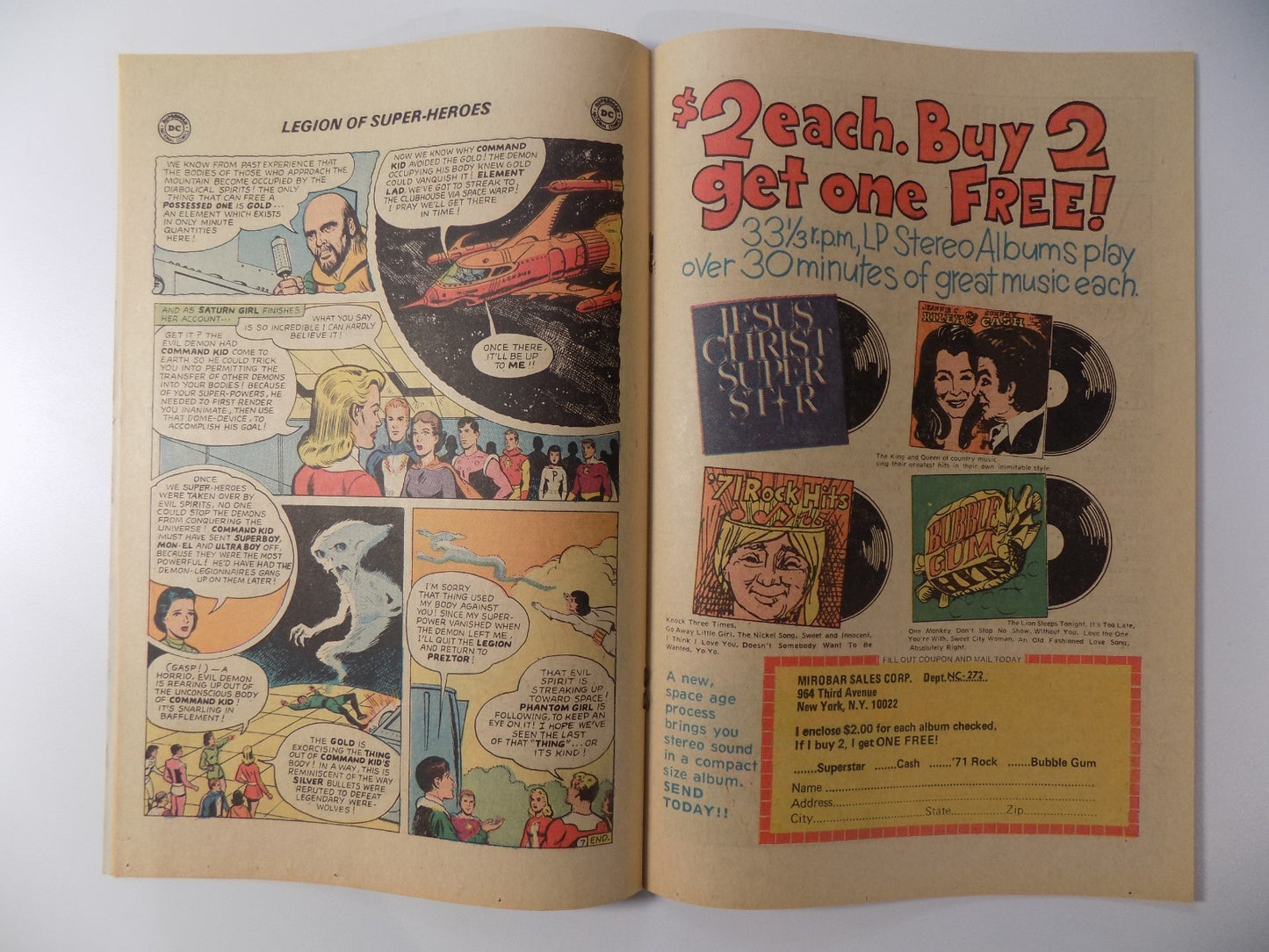 Legion of Super-Heroes #1 DC Comic February 1973 Very Fine+