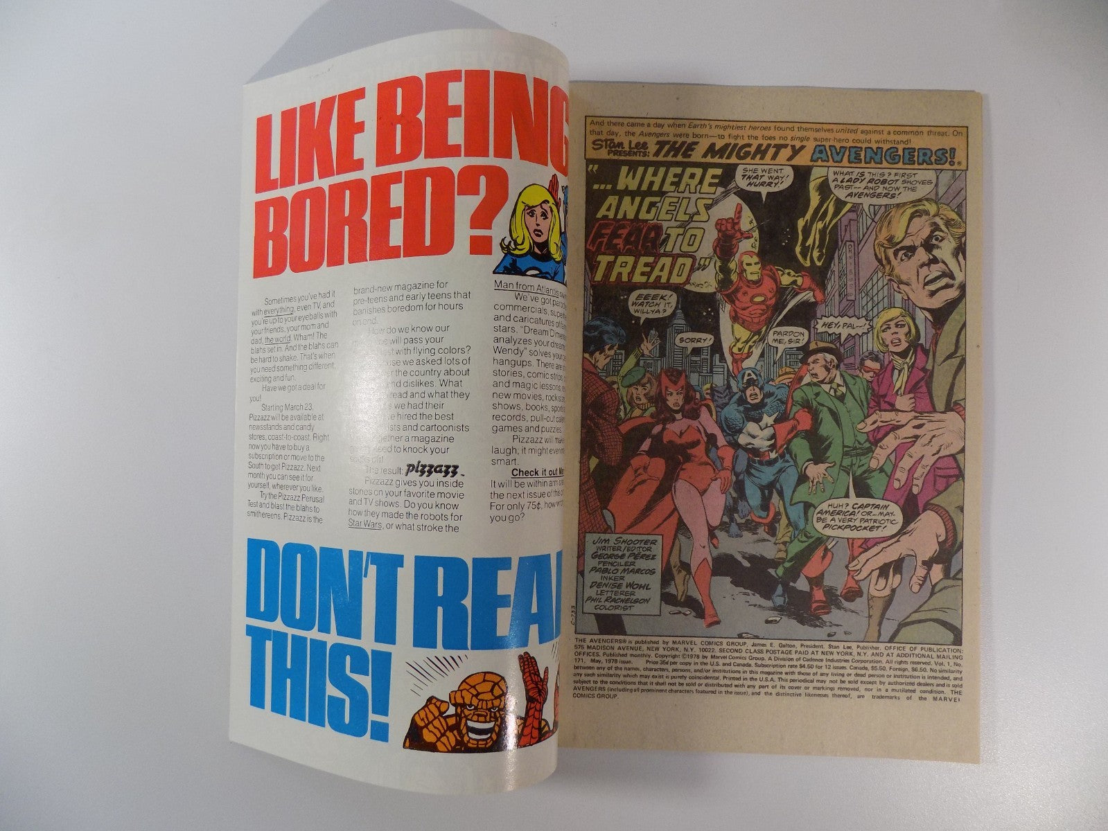 Avengers #171 Marvel Comic May 1978 Near Mint-