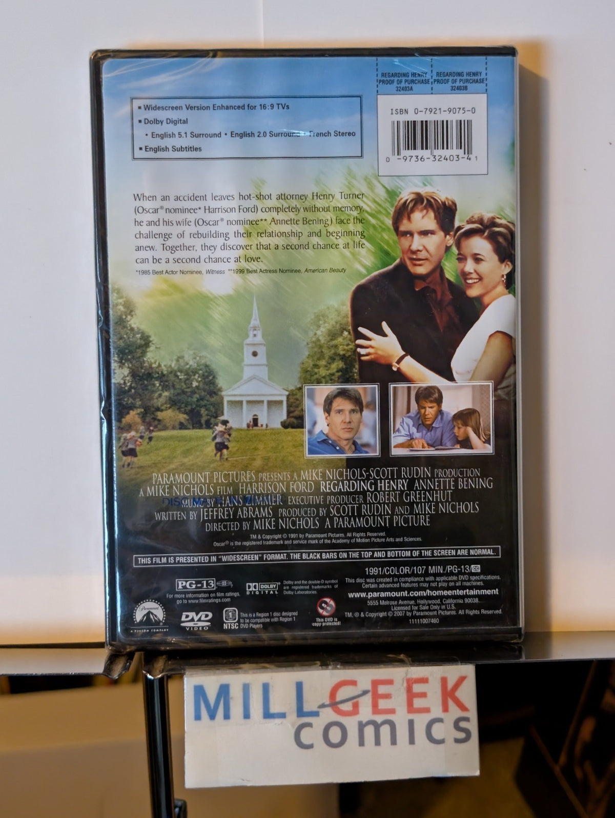 Regarding Henry - Harrison Ford & Annette Bening (DVD 1991) -JD