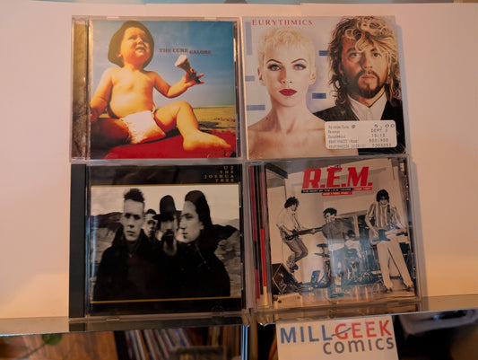 Alternative Rock Music 4 CD Lot (The Cure, Eurythmics, U2, R.E.M.) -JD