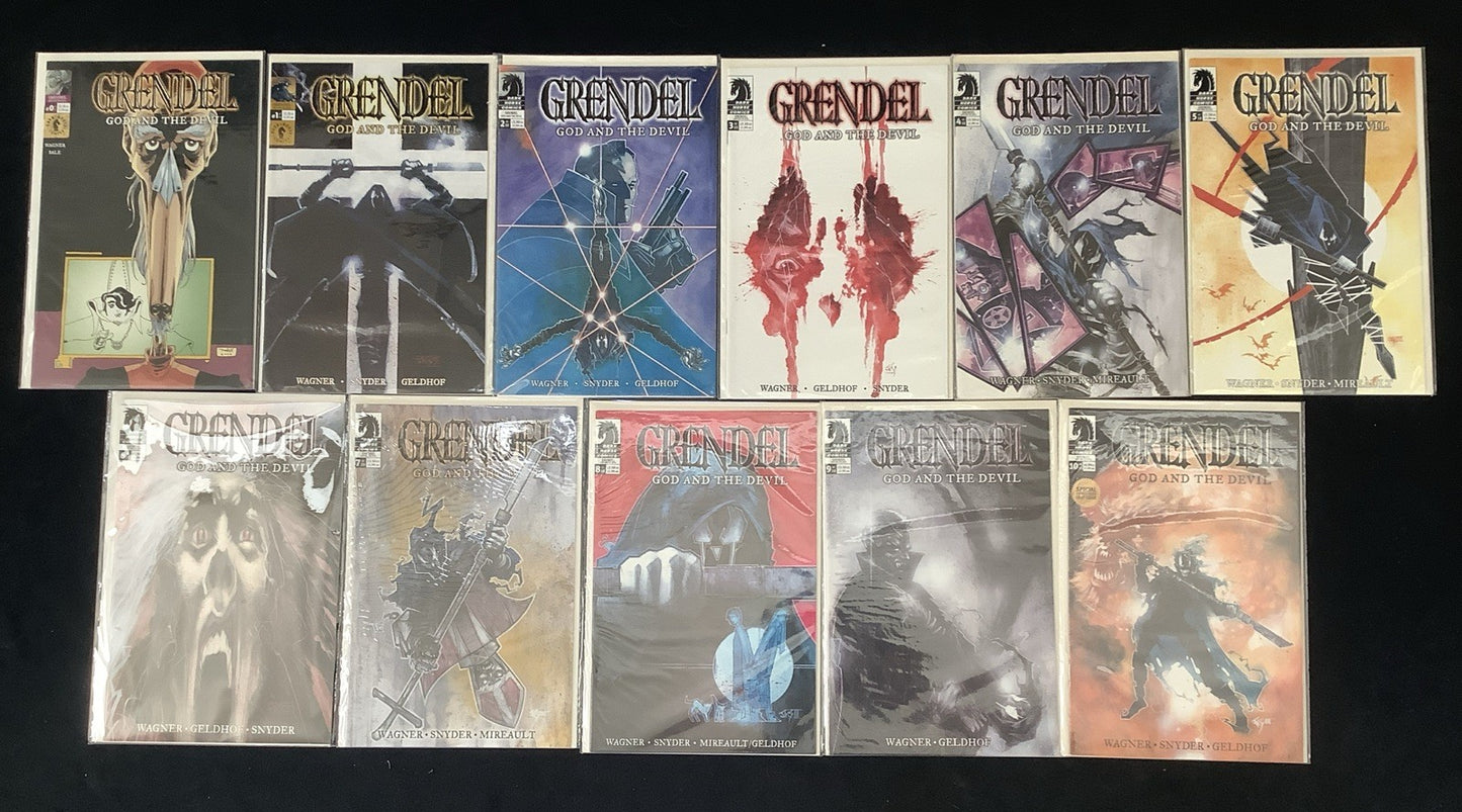 Grendel: God and the Devil #0-10 Complete Comic Set, Dark Horse Comics, 2003