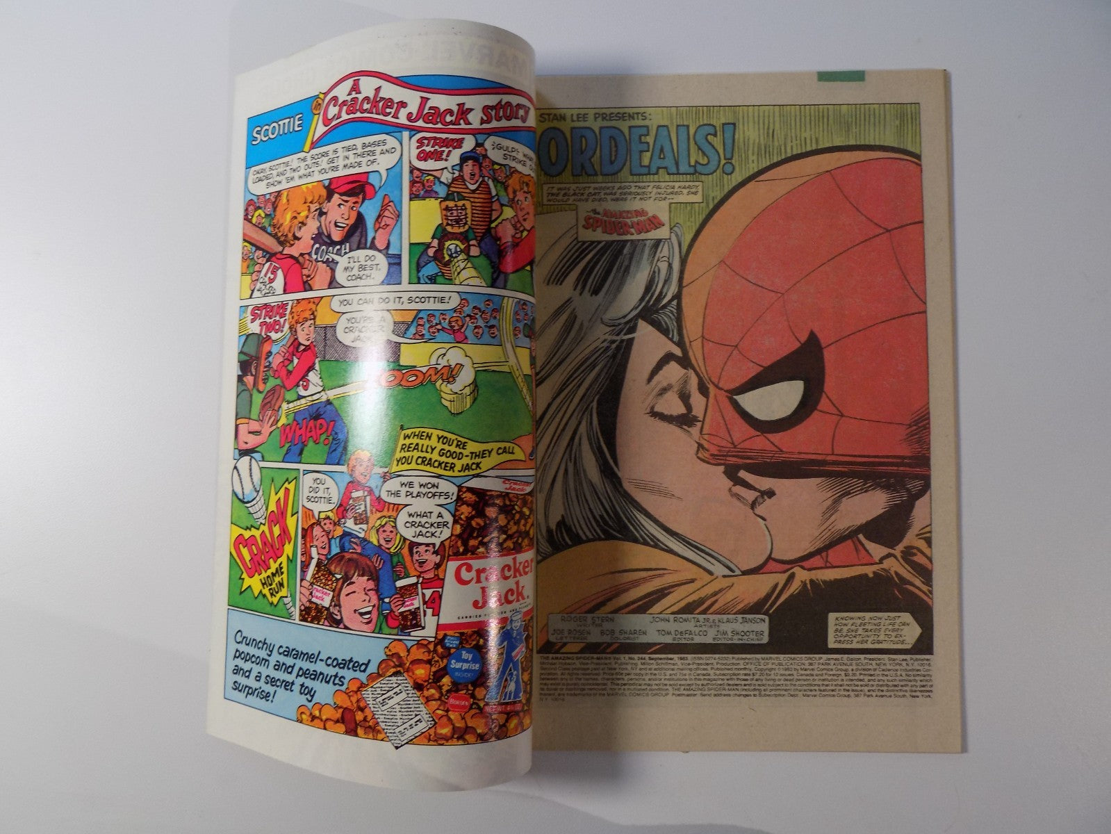 Amazing Spider-Man #244 Marvel Comic Near Mint- September 1983