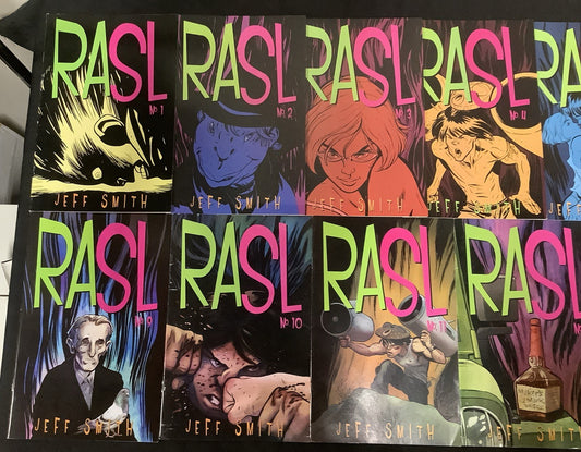 Rasl # 1-15 Complete Comic Set, Cartoon Books Publishing, Jeff Smith, Reader Set