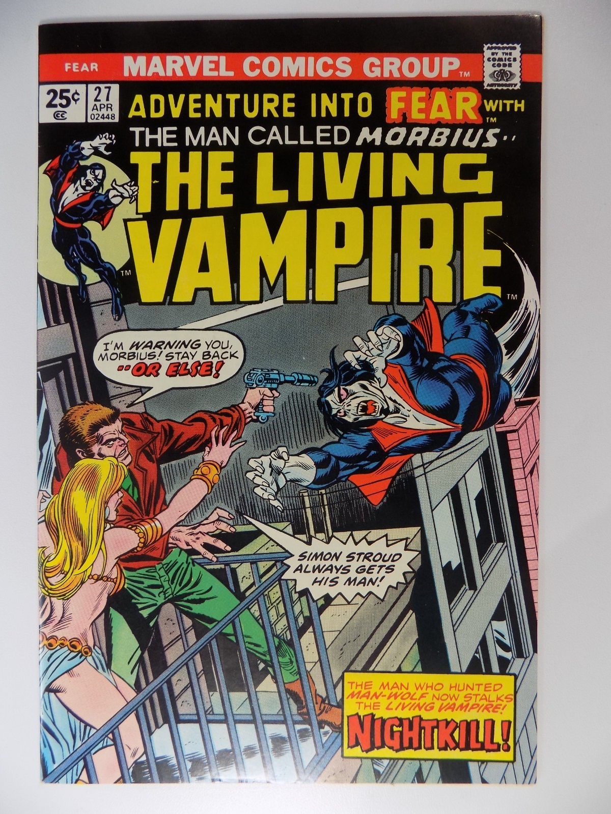 Adventure Into Fear #27 Marvel Comic April 1975 Very Fine+