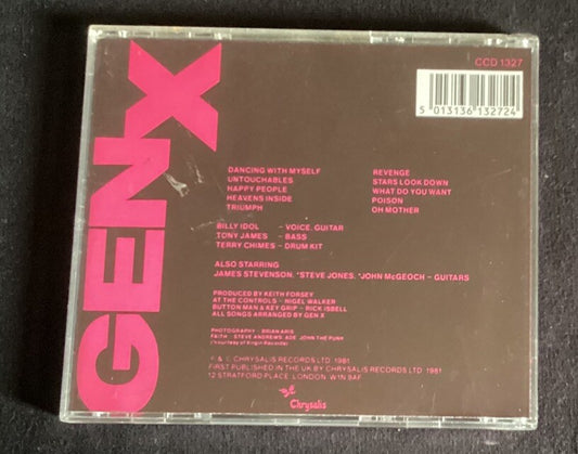 Gen X, Kiss Me Deadly (CD, 1981, Chrysalis Records, Like New) -JD