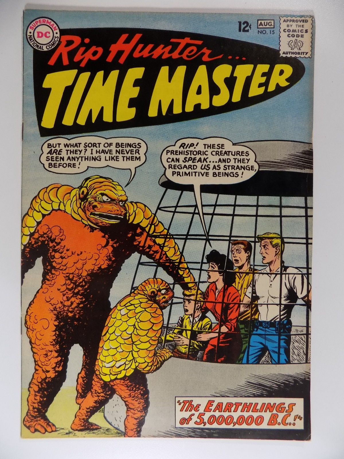 Rip Hunter Time Master #15 DC Comic August 1963 Very Fine