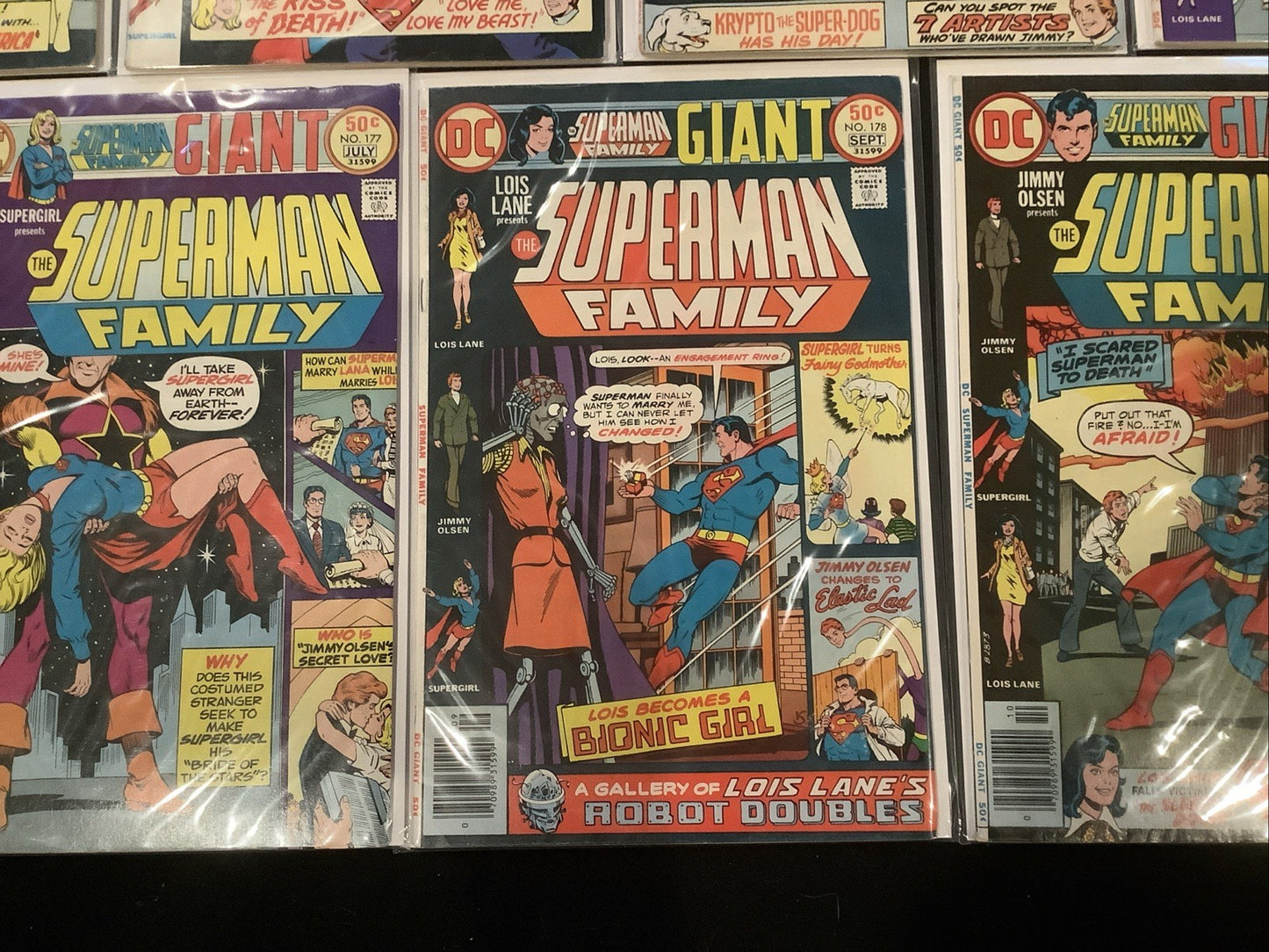 The Superman Family #170-180 Comic Lot, DC Comics, DC Giant-size, 1975