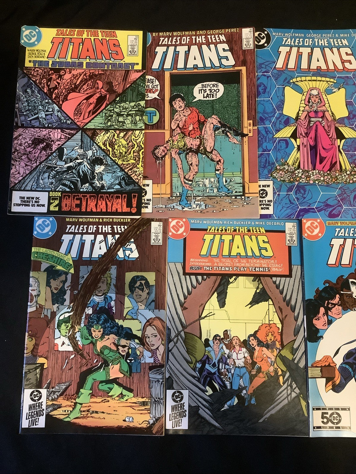 New Teen Titans #4-58 + Annuals #1-3 (MISSING #44) Comic Lot, Wolfman/Perez, DC