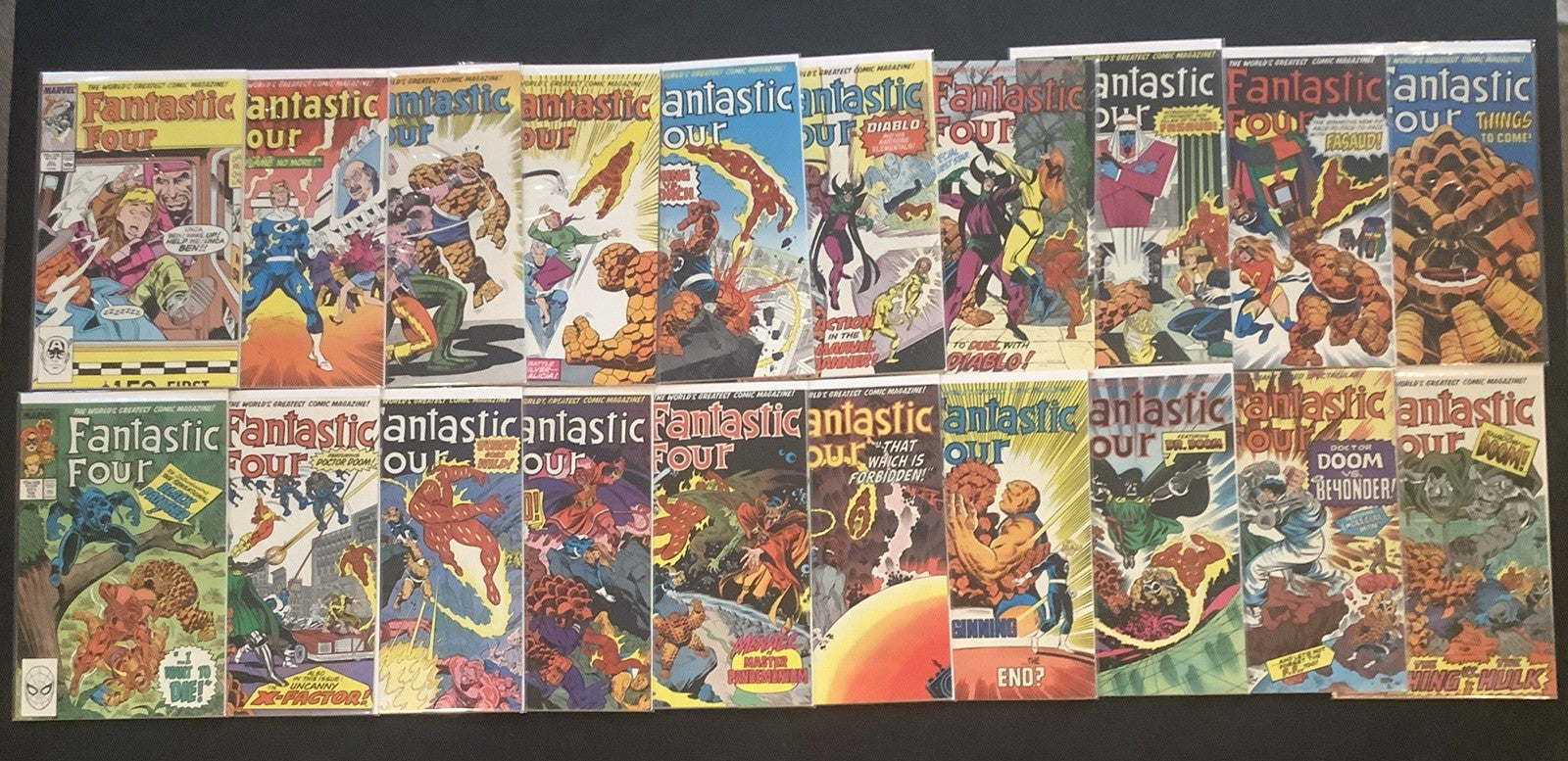 Fantastic Four #238-320 Comic Lot, Marvel, John Byrne, Malice, Dr Doom, Galactus