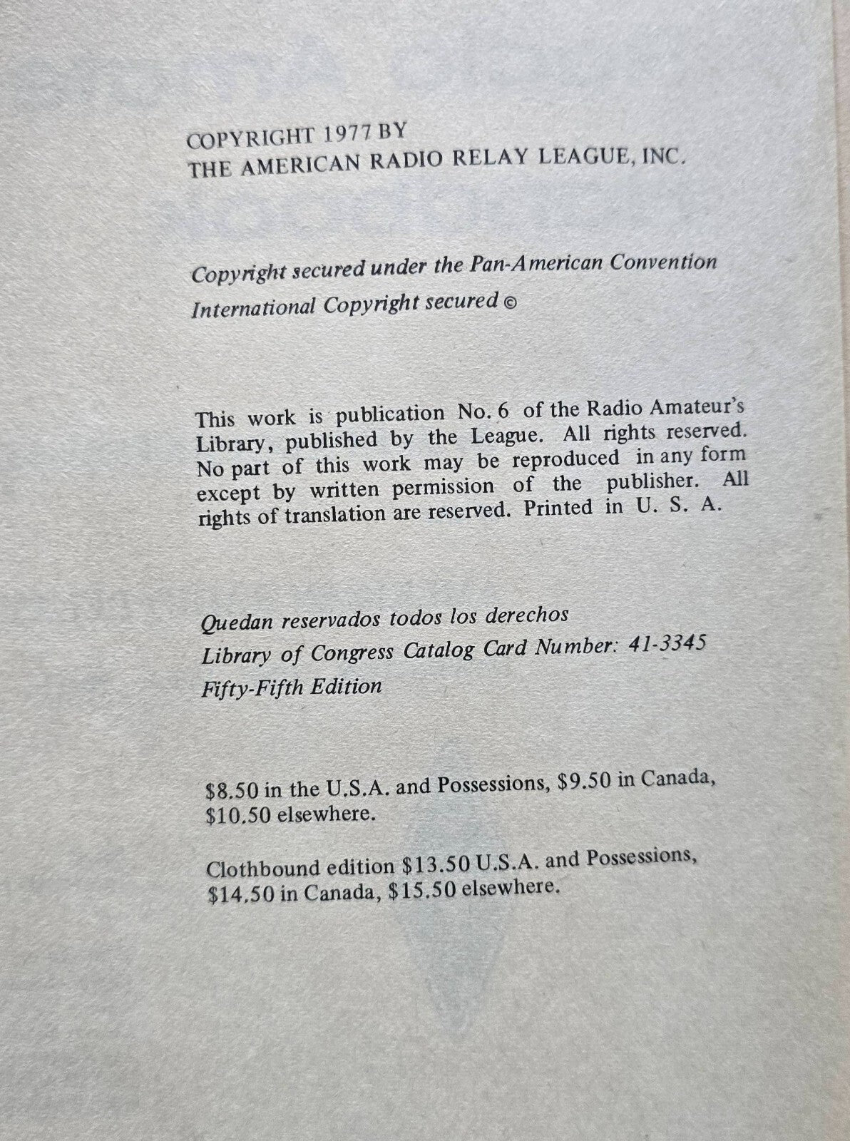 The Radio Amateur's Handbook-1978, 55th Edition (JD)