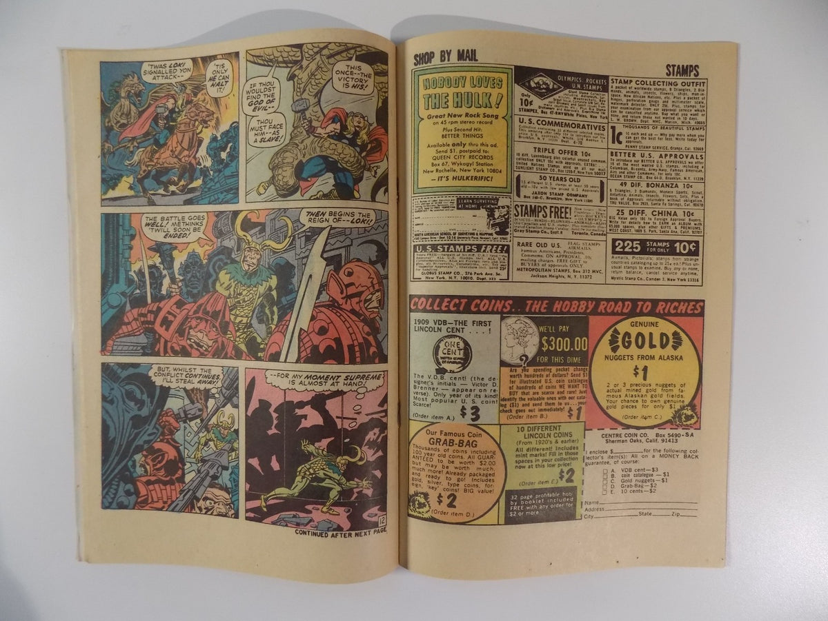 Thor #175 Marvel Comic April 1970 Very Fine-