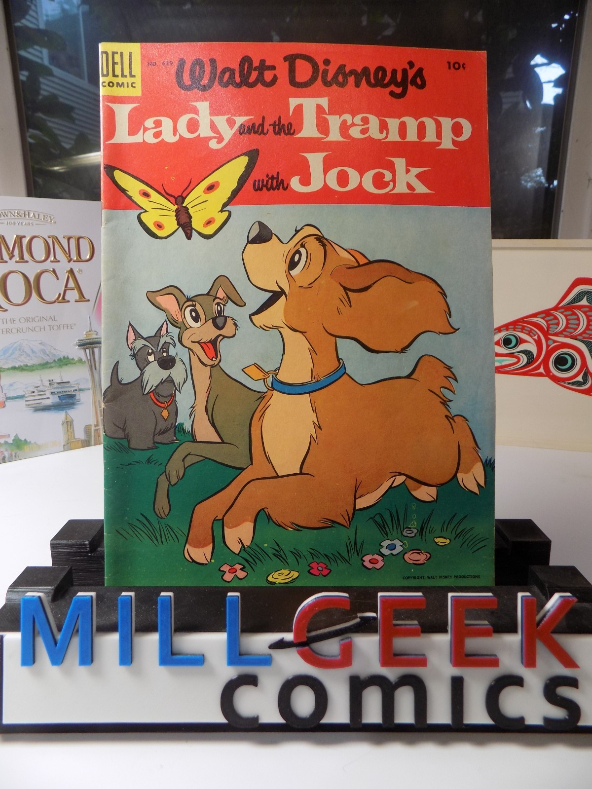 Lady and the Tramp (Walt Disney's) Four Color #629 Dell Comic Very Fine-