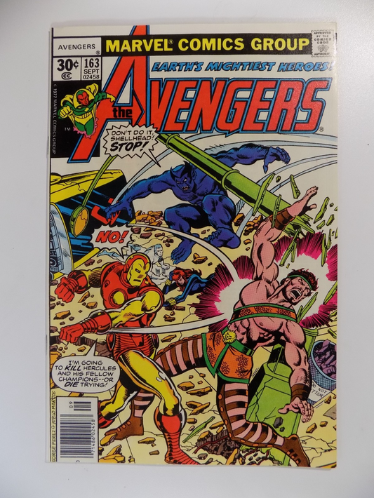 Avengers #163 Marvel Comic September 1977 Very Fine/Near Mint