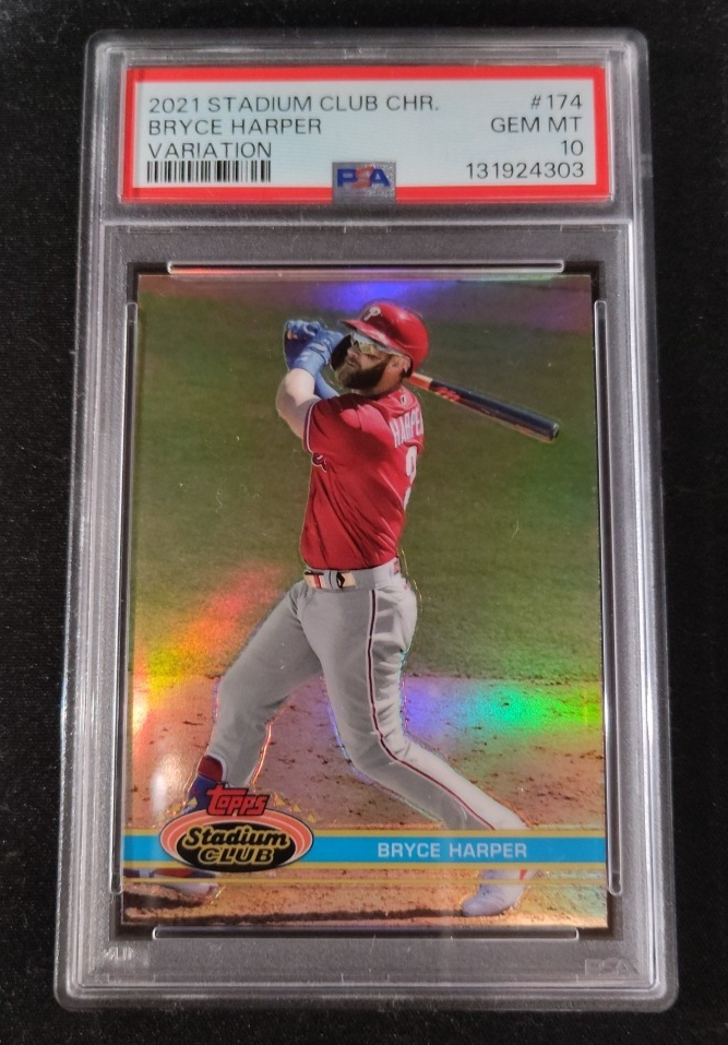 Bryce Harper- 2021 Stadium Club Chrome 1991 Design Variation - PSA 10 GEM Mint