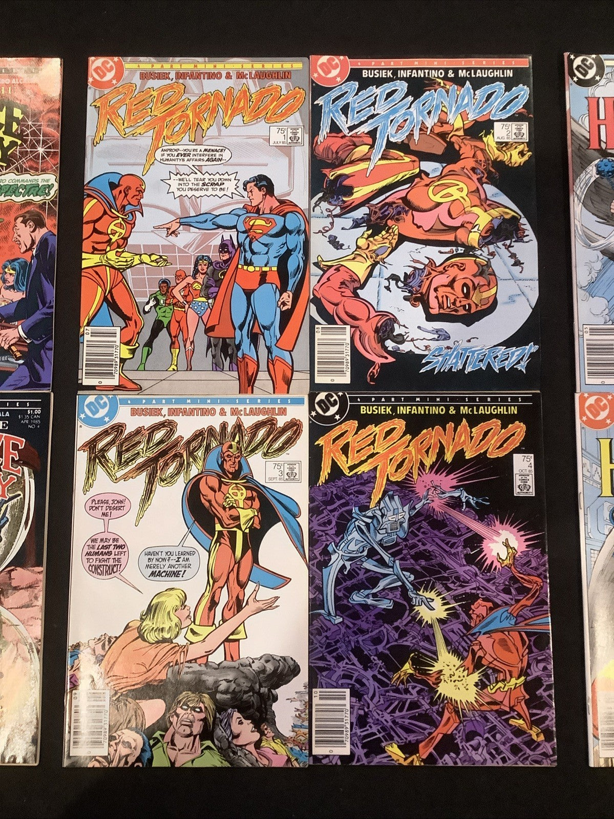 DC Comics 1985 Bundle: America Vs The JSA, Red Tornado, Shadow War Of Hawkman