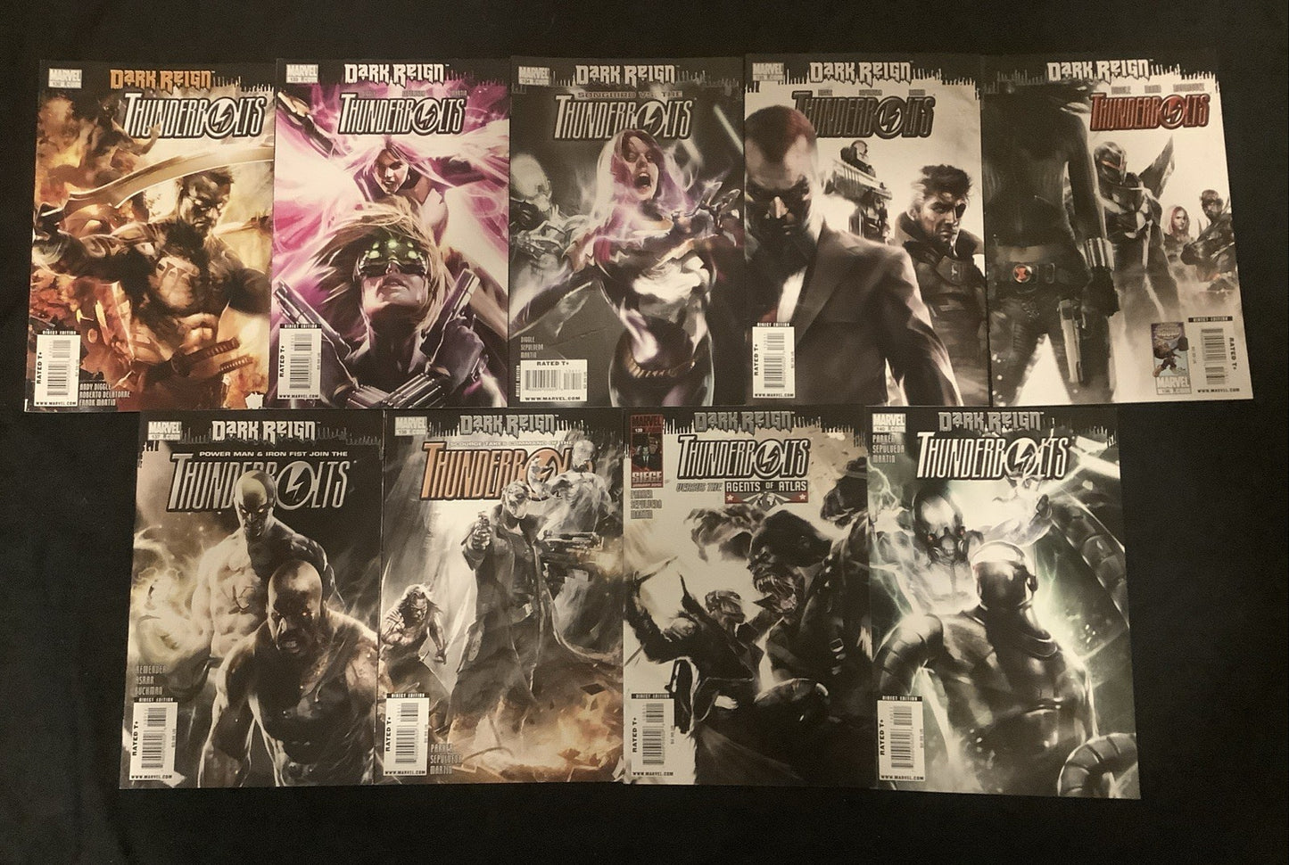 Thunderbolts #132-140 Comic Lot, Marvel Comics, Diggle/Remender/Parker