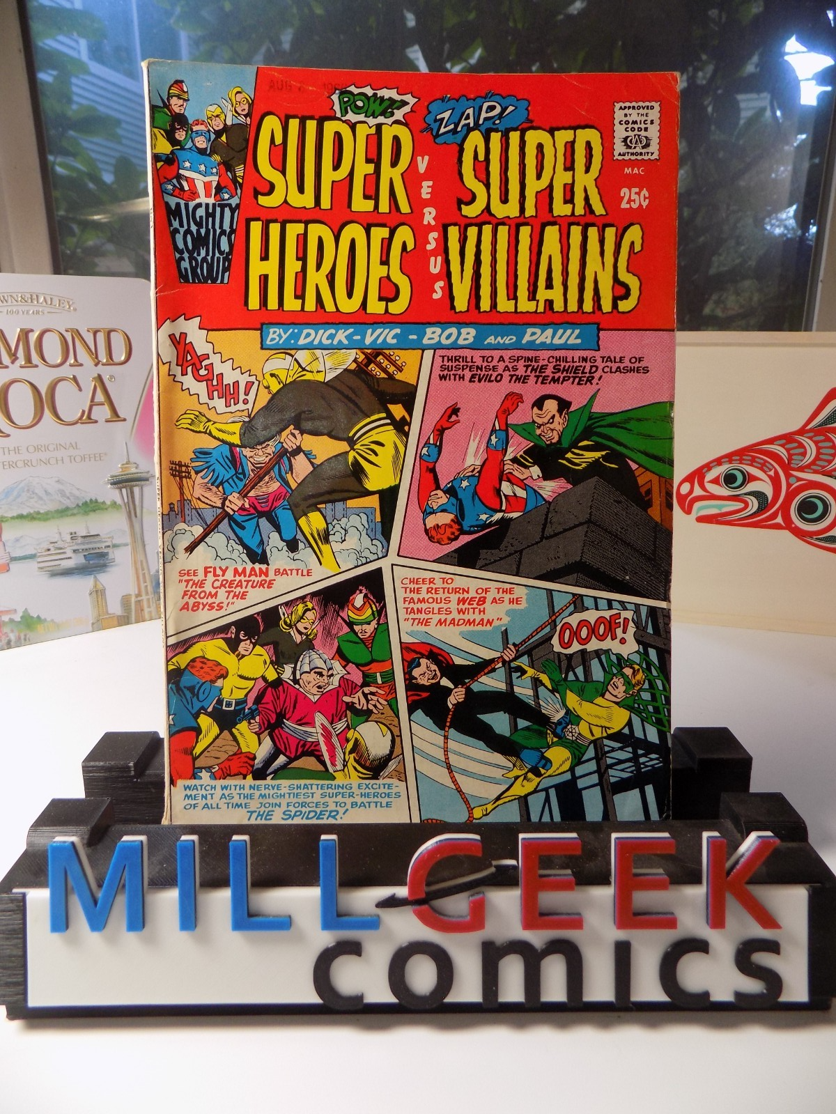 Super Heroes Versus Super Villains #1 Radio Comics 1966 Fine+