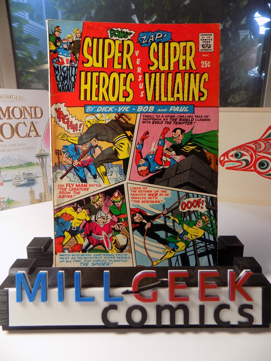 Super Heroes Versus Super Villains #1 Radio Comics 1966 Fine+