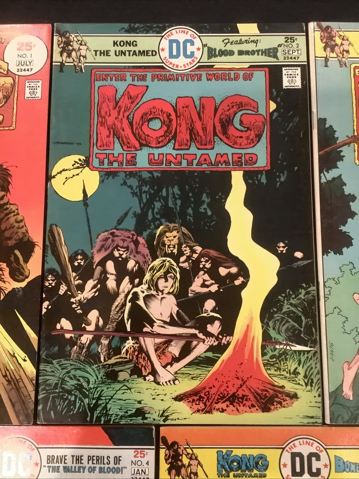 Kong the Untamed #1-5 Complete Comic Set, DC Comics, Gerry Conway, 1975