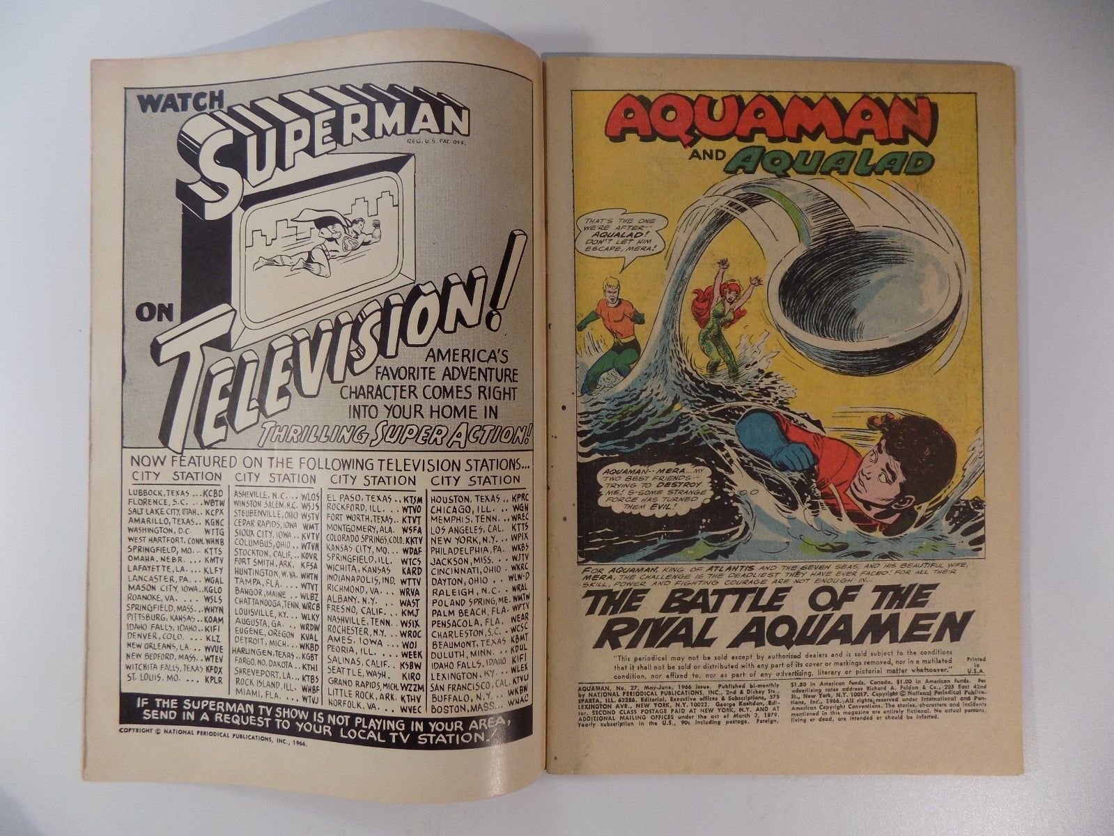 Aquaman #27 DC Comic June 1966 Fine/Very Fine