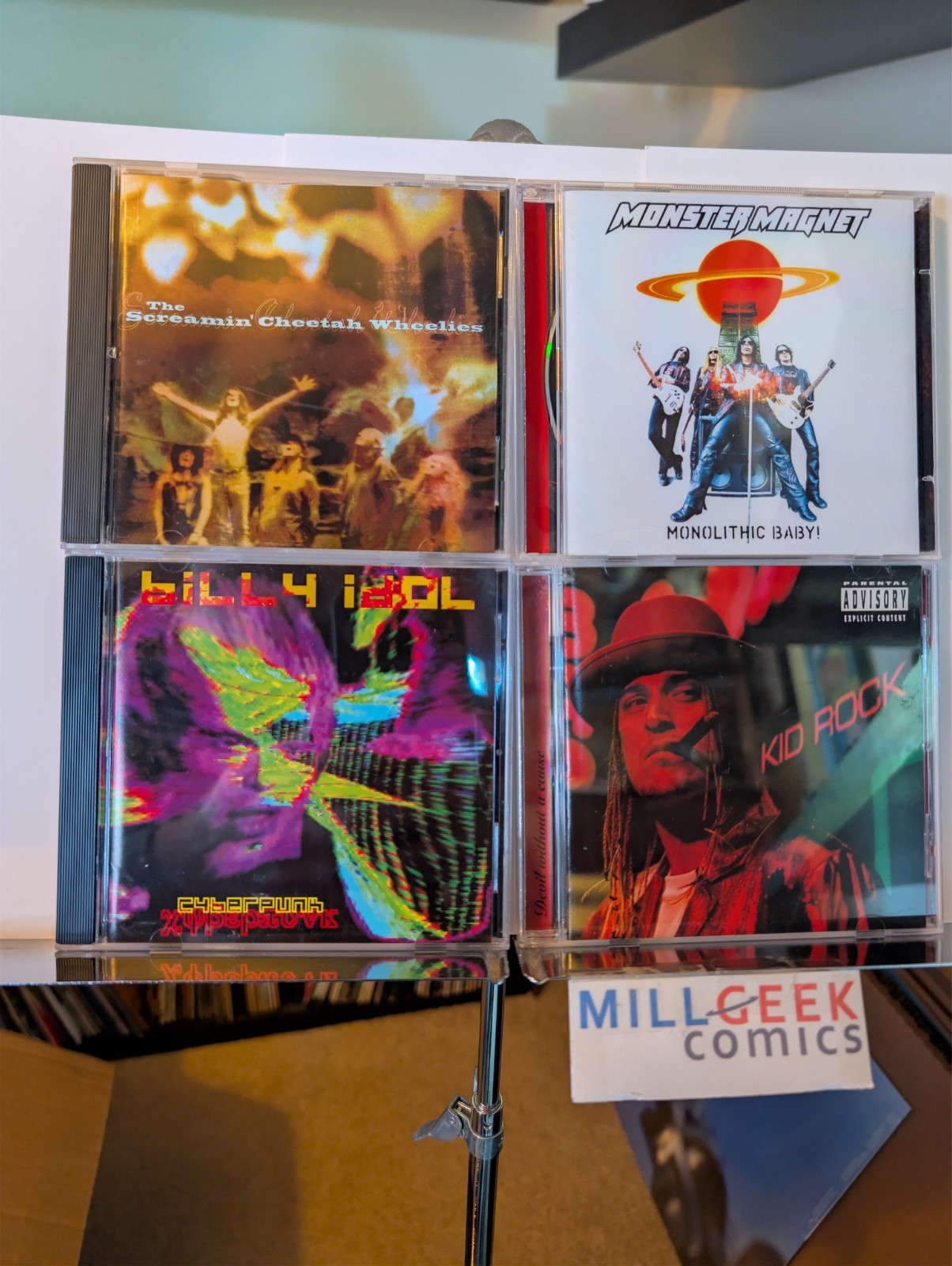 Alternative Rock Music 4 CD Lot (Screamin' Cheetah Wheelies, Billy Idol) -JD