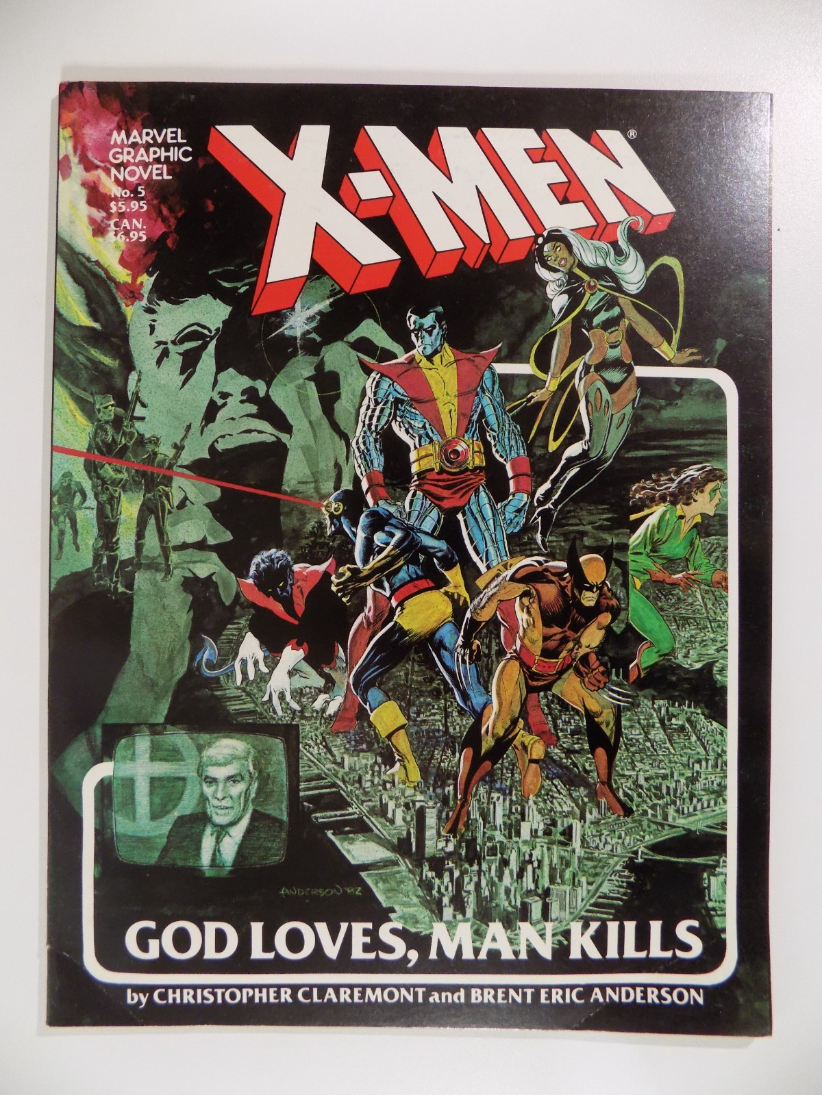 X-Men God Loves, Man Kills Marvel Graphic Novel #5 First Print 1982 Fine+