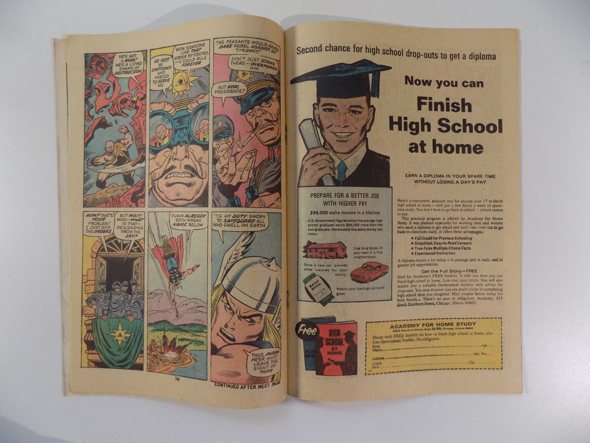 Thor #192 Marvel Comic September 1971 Very Fine