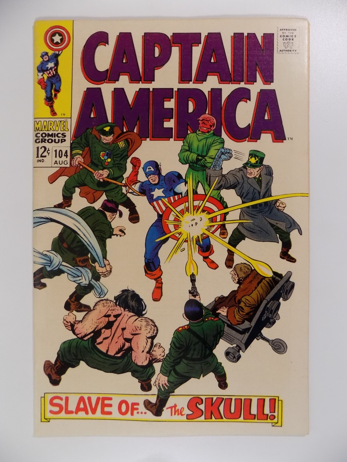 Captain America #104 Marvel Comic August 1968 Fine/Very Fine