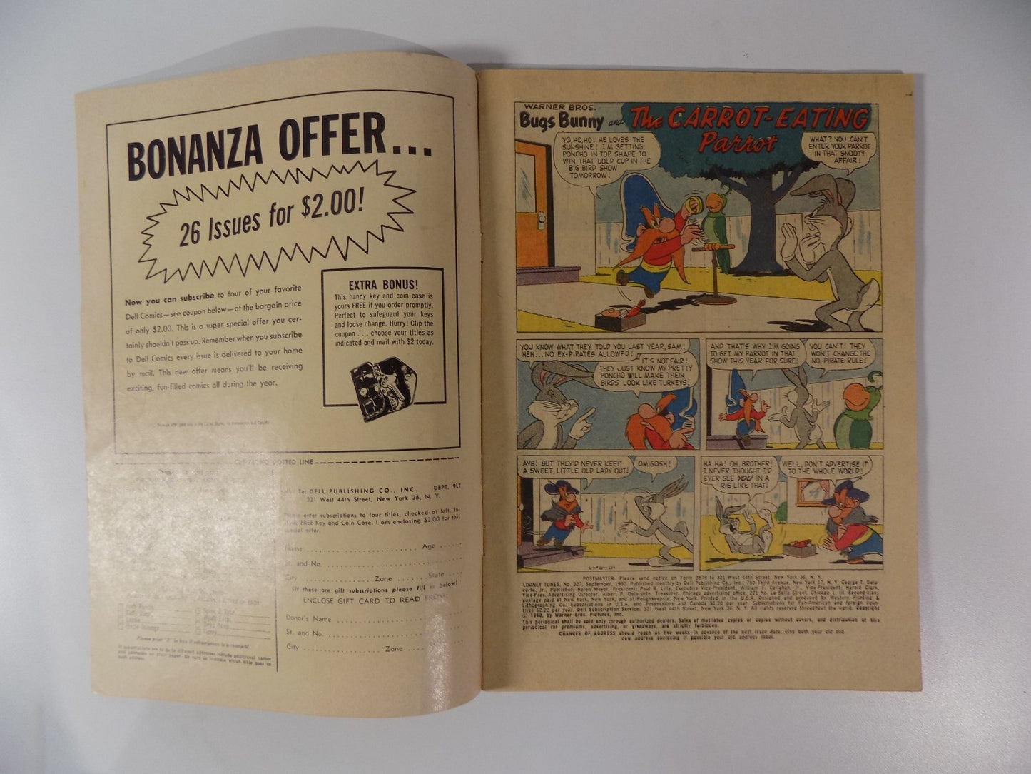 Looney Tunes #227 Dell Comic September 1960 Fine/Very Fine