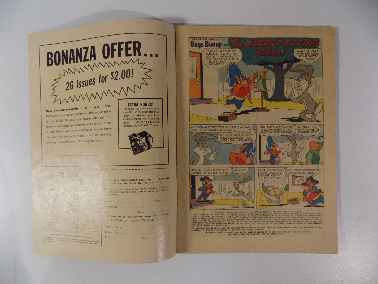 Looney Tunes #227 Dell Comic September 1960 Fine/Very Fine