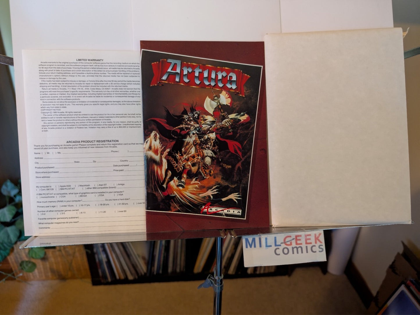 Artura, Amiga, Big Box with manuals and poster NO DISK-JD