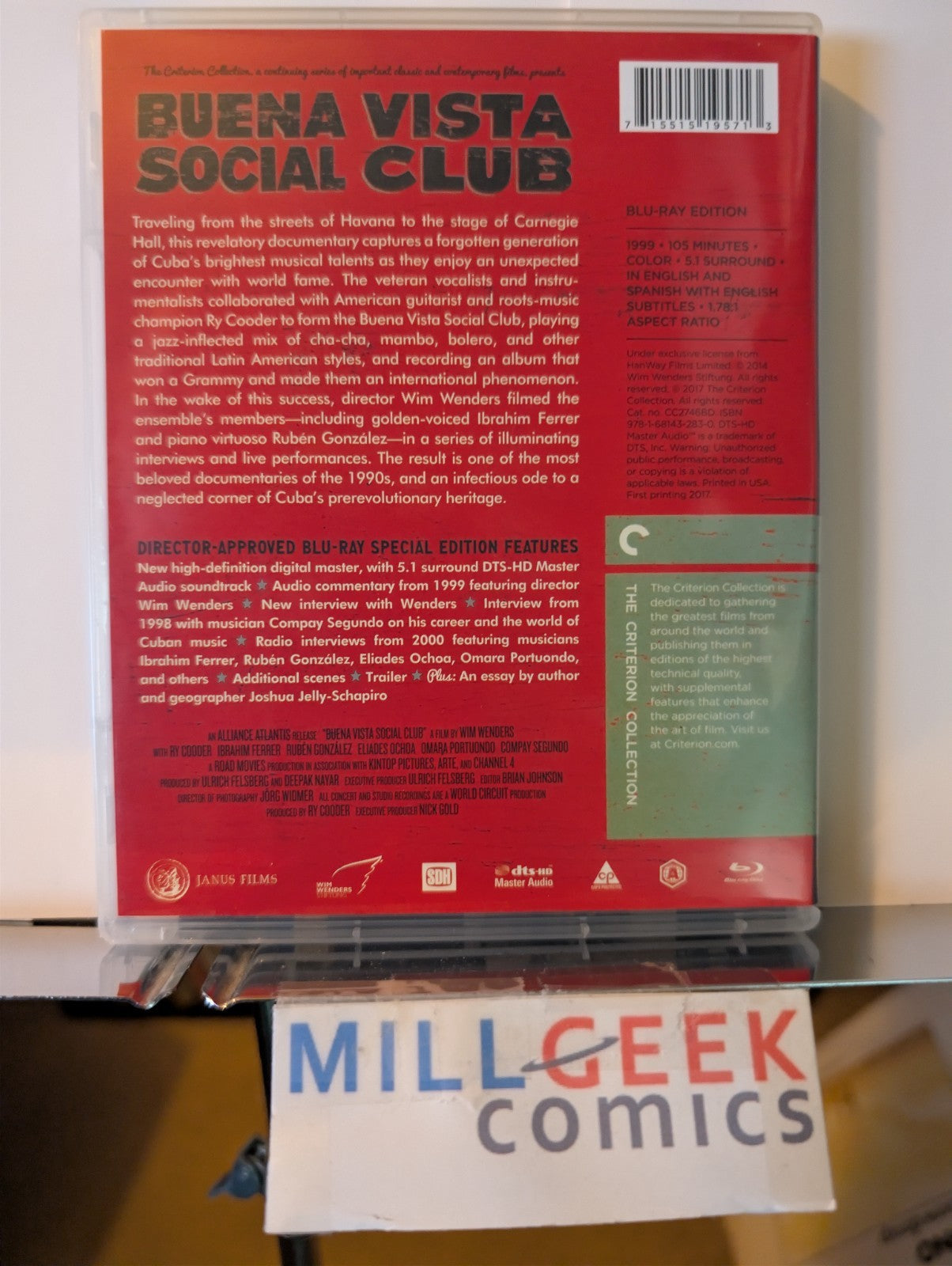 Buena Vista Social Club, Criterion Collection (Blu-ray, 1999) -JD