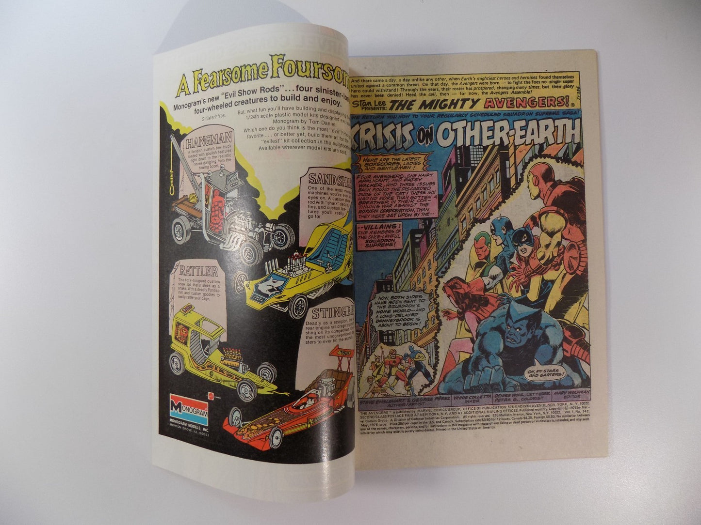 Avengers #147 Marvel Comic May 1976 Very Fine/Near Mint