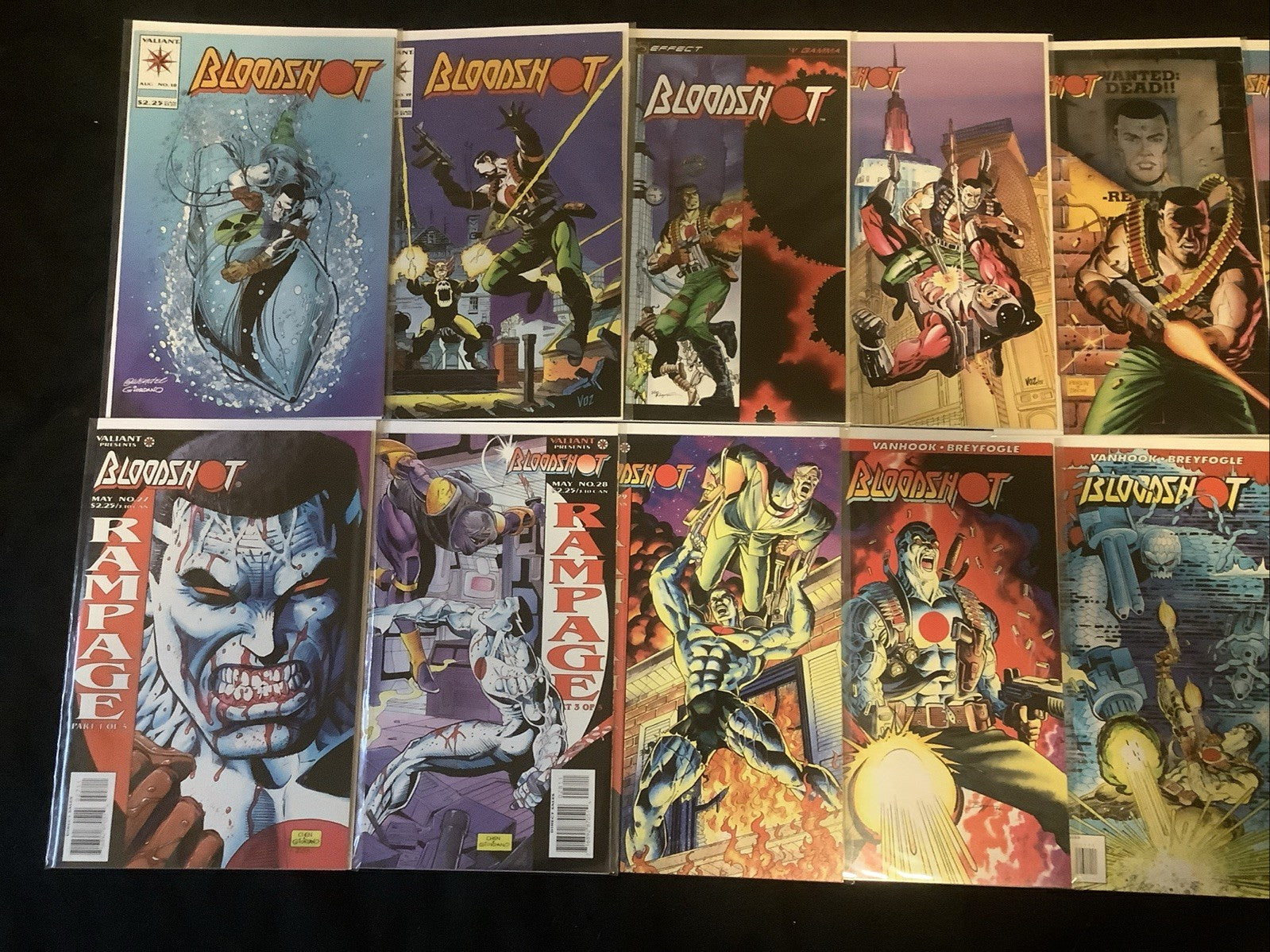 Bloodshot #0-51 + Yearbook + Last Stand Complete Comic Set, Valiant, 1993