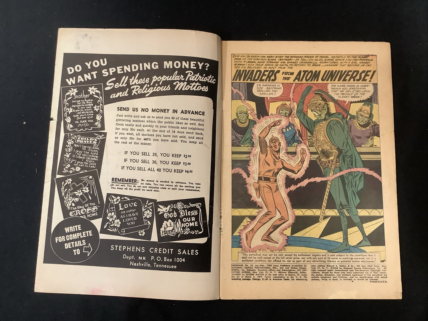 Showcase #18 (1956) Good (2.0) Gardner Fox, 2nd appearance of Adam Strange